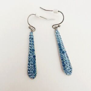 JCM Malaysia Blue Rhinestone Earrings